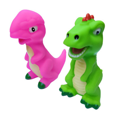Dinosaurios Para El Baño Rosado y Verde