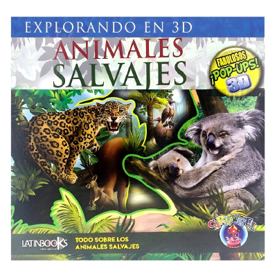 Libro 3D Animales Salvajes