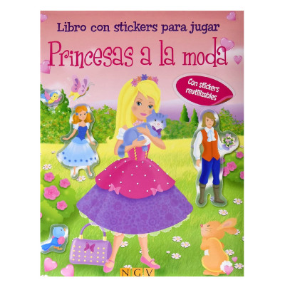 Libro Stickers Princesas A La Moda